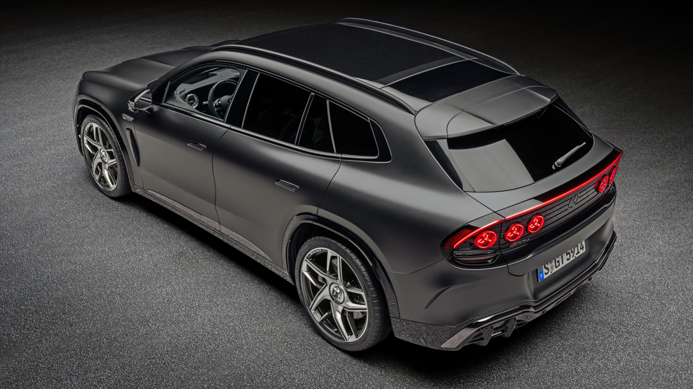Elektrisches Kraftpaket
Die Daten des AMG GT 63 SUV sind fast surreal: 860 kW Spitzenleistung, 2.000 Nm Drehmoment und eine Dauerleistung von 530 kW.
