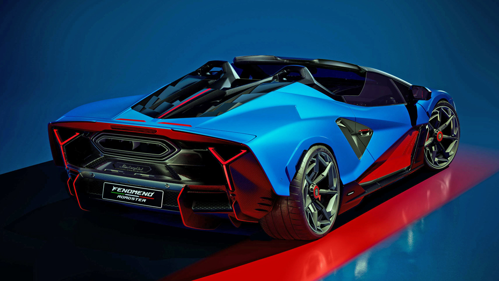 Keil gegen den Zeitgeist 
Der Lamborghini Phenomeno ist ein Plug-in-Hybrid. Rein elektrisch rollt der Roadster aber nur wenige hundert Meter. Fotos: Hersteller