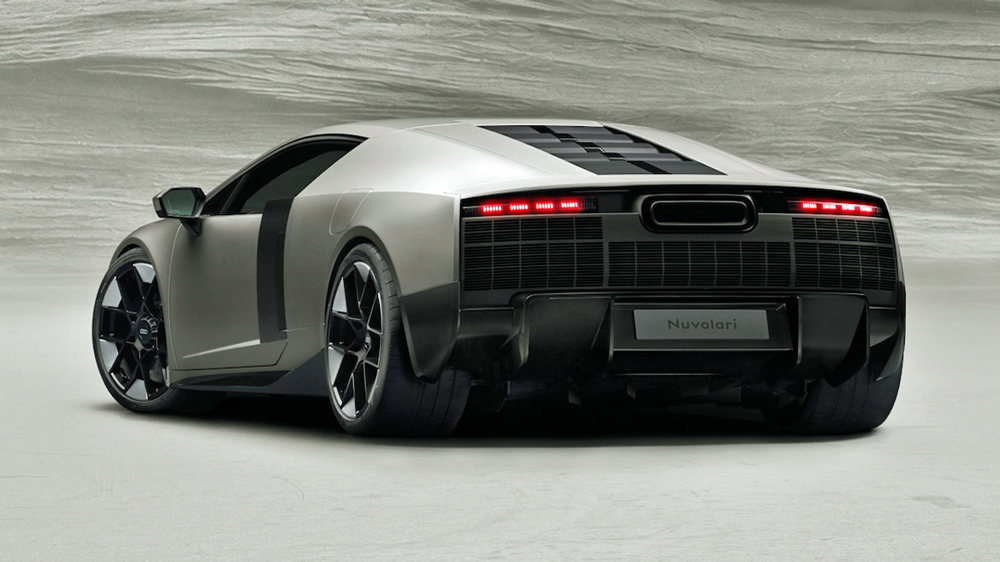 Ginge auch als Lamborghini durch 
Die massive Heckpartie des Audi Nuvolari huldigt der Ästhetik italienischer Supersportwagen - vergangener Zeiten. 