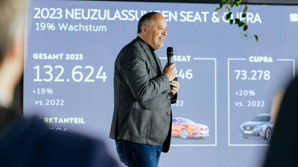 Wachstumsmarkt Deutschland
Bernhard Bauer, der auch für Cupra verantwortliche Geschäftsführer von Seat Deutschland, freut sich zum Jahresbeginn über ein Absatzplus von 59 Prozent. Ein Marktanteil von fünf Prozent wäre ein neuer Rekordwert. 