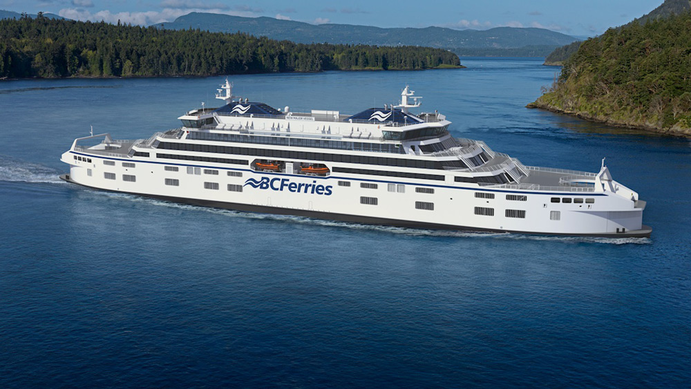Stromern nach Vancouver
Die neuen Doppelendfähren sind als Hybride konzipiert, die sowohl mit Diesel und Biotreibstoff als auch vollelektrisch betrieben werden können. Die komplette Antriebstechnik kommt von ABB aus der Schweiz. Foto: BC Ferries 