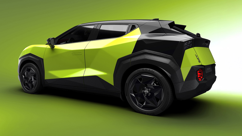 Einfach krass 
Der vollelektrische Nissan Juke kommt im Frühjahr 2027 in den Handel. So futuristisch das Blechkleid, so rückständig dürfte da eine maximale Ladeleistung von 150 kW sein - eine 800-Volt-Architektur haben sich die Japaner gespart. Fotos: Nissan 