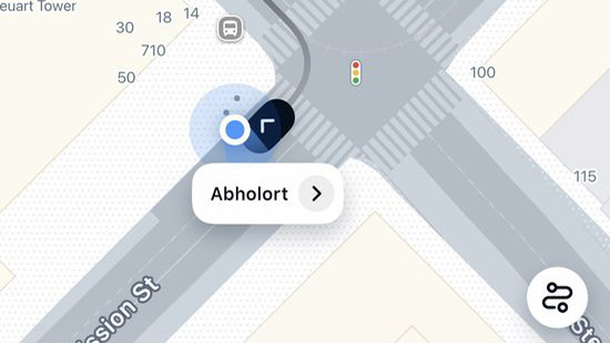 Taxi kommt sofort 
Auf der Smartphone-App wird angezeigt, wo das Robo-Taxi hält. Einen Tür-zu-Tür-Service gibt es in San Francisco nicht. 