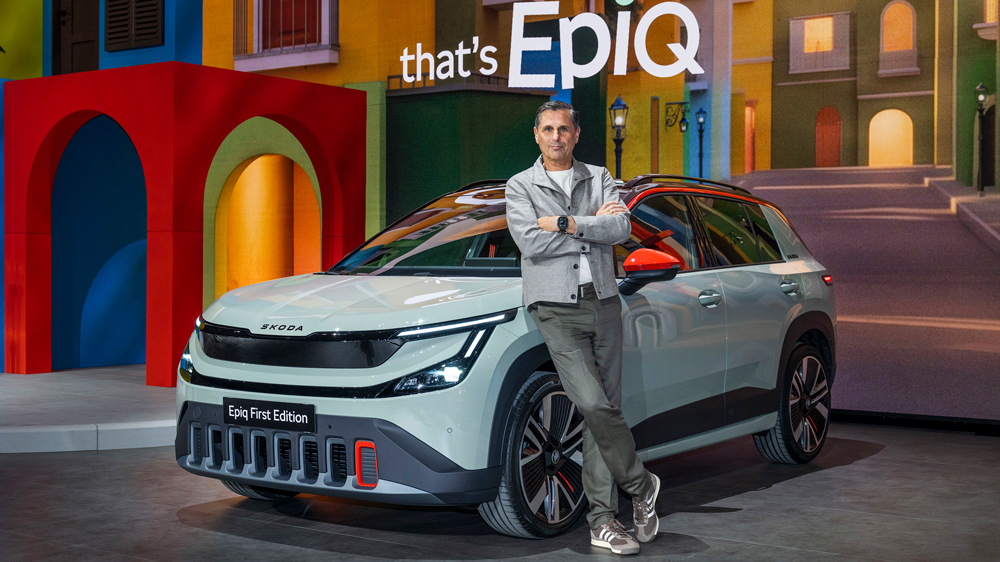 Klaus Zellmer am Skoda Epiq