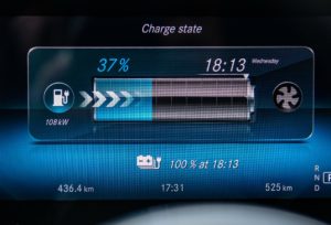Ladeanzeige im Elektroauto